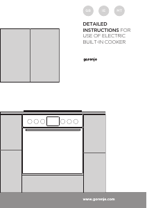 Handleiding Gorenje BC637E13X Fornuis