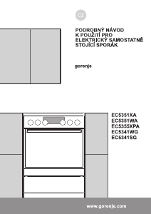 Manuál Gorenje EC5355XPA Sporák