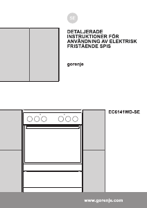 Bruksanvisning Gorenje EC6141WD-SE Spis