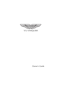 Bruksanvisning Aston Martin V12 Vanquish (2003)