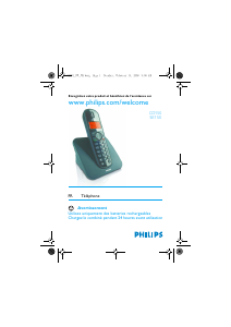 Mode d’emploi Philips CD1502B Téléphone sans fil