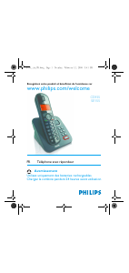 Mode d’emploi Philips CD1551B Téléphone sans fil