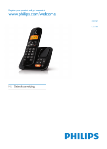Handleiding Philips CD1861B Draadloze telefoon
