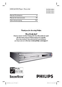 Mode d’emploi Philips DVDR3300H Lecteur DVD