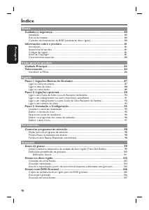 Manual Philips DVDR3440H Leitor de DVD