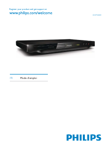 Mode d’emploi Philips DVP3804 Lecteur DVD