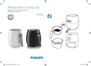 Használati útmutató Philips HD9229 Olajsütő