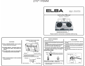 Handleiding Elba 7150SS/IR Kookplaat