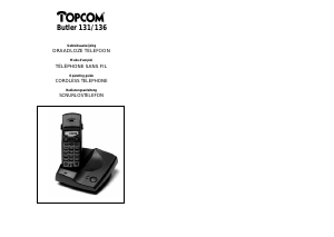 Bruksanvisning Topcom Butler 131 Trådlös telefon