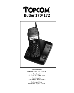 Handleiding Topcom Butler 172 Draadloze telefoon