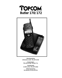 Bruksanvisning Topcom Butler 172 Trådlös telefon