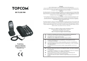 Mode d’emploi Topcom Butler 900 Téléphone sans fil