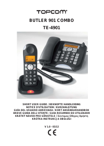 Handleiding Topcom Butler 901 Combo Draadloze telefoon