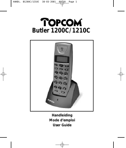 Handleiding Topcom Butler 1200C Draadloze telefoon