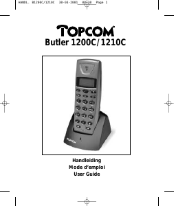 Bruksanvisning Topcom Butler 1210C Trådlös telefon