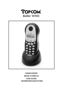 Handleiding Topcom Butler 1410C Draadloze telefoon