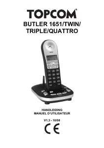 Handleiding Topcom Butler 1651 Draadloze telefoon