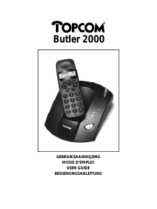 Handleiding Topcom Butler 2000 Draadloze telefoon
