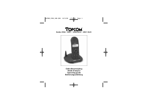 Mode d’emploi Topcom Butler 2501 Téléphone sans fil