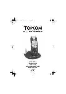 Bedienungsanleitung Topcom Butler 2505 Schnurlose telefon