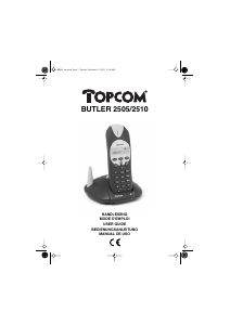 Bruksanvisning Topcom Butler 2505 Trådlös telefon