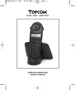 Handleiding Topcom Butler 2600 Draadloze telefoon