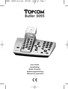 Bedienungsanleitung Topcom Butler 3055 Schnurlose telefon