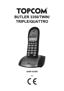 Handleiding Topcom Butler 3350 Draadloze telefoon