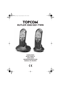 Bruksanvisning Topcom Butler 3500 Trådlös telefon