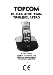 Handleiding Topcom Butler 3970+ Draadloze telefoon