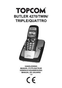Bedienungsanleitung Topcom Butler 4270 Schnurlose telefon