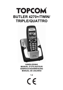 Manual de uso Topcom Butler 4270+ Teléfono inalámbrico