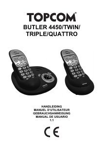 Handleiding Topcom Butler 4450 Draadloze telefoon