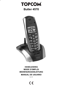 Bedienungsanleitung Topcom Butler 4570 Schnurlose telefon