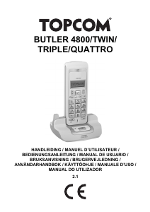 Mode d’emploi Topcom Butler 4800 Téléphone sans fil