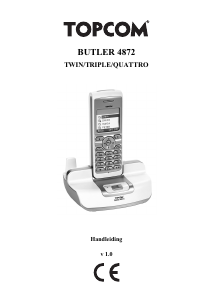 Handleiding Topcom Butler 4872 Draadloze telefoon