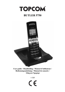 Handleiding Topcom Butler 5750 Draadloze telefoon