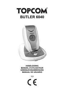 Handleiding Topcom Butler 6040 Draadloze telefoon