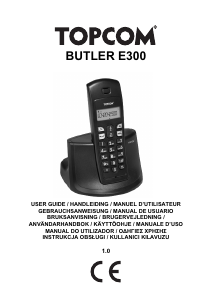 Manual Topcom Butler E300 Telefone sem fio