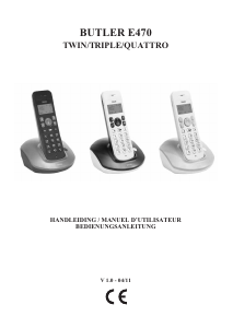 Bedienungsanleitung Topcom Butler E470 Schnurlose telefon