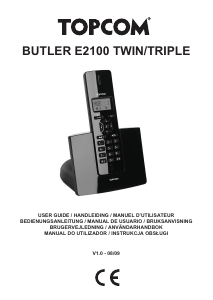 Mode d’emploi Topcom Butler E2100 Téléphone sans fil