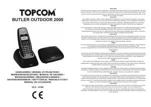 Handleiding Topcom Butler Outdoor 2000 Draadloze telefoon