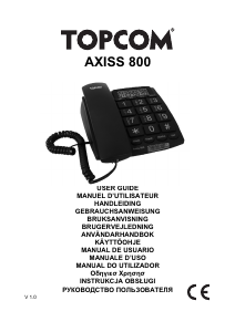 Instrukcja Topcom Axiss 800 Telefon