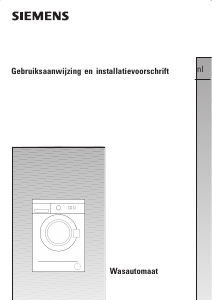 Handleiding Siemens WM12A160NL Wasmachine