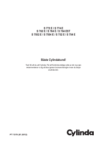 Bruksanvisning Cylinda S 764 E Spis