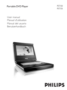 Manual de uso Philips PET720 Reproductor DVD