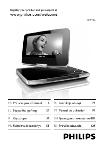 Instrukcja Philips PET744 Odtwarzacz DVD