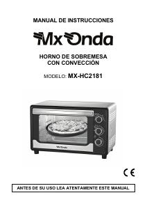Manual MX Onda MX-HC2181 Oven