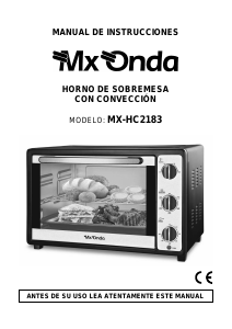 Manual MX Onda MX-HC2183 Oven