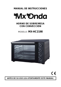 Manual MX Onda MX-HC2198 Oven